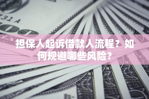 北京担保人起诉借款人流程？如何规避哪些风险？